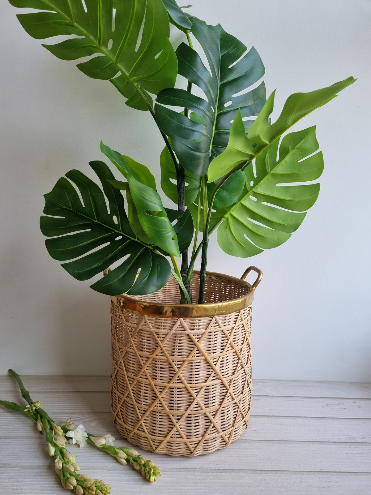 The Mocha Wicker Laundry Basket