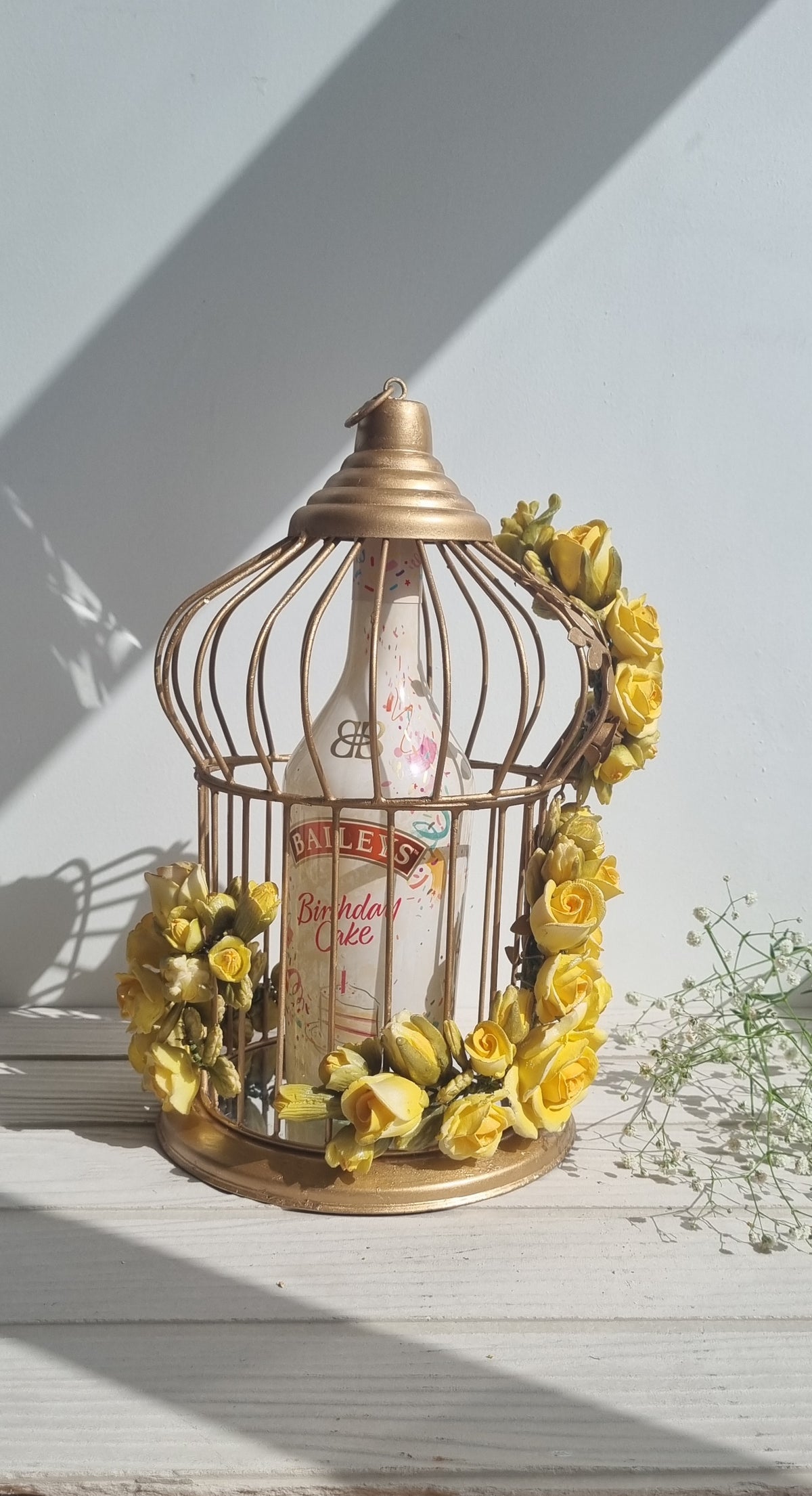 Metallic Gold Bird Cage