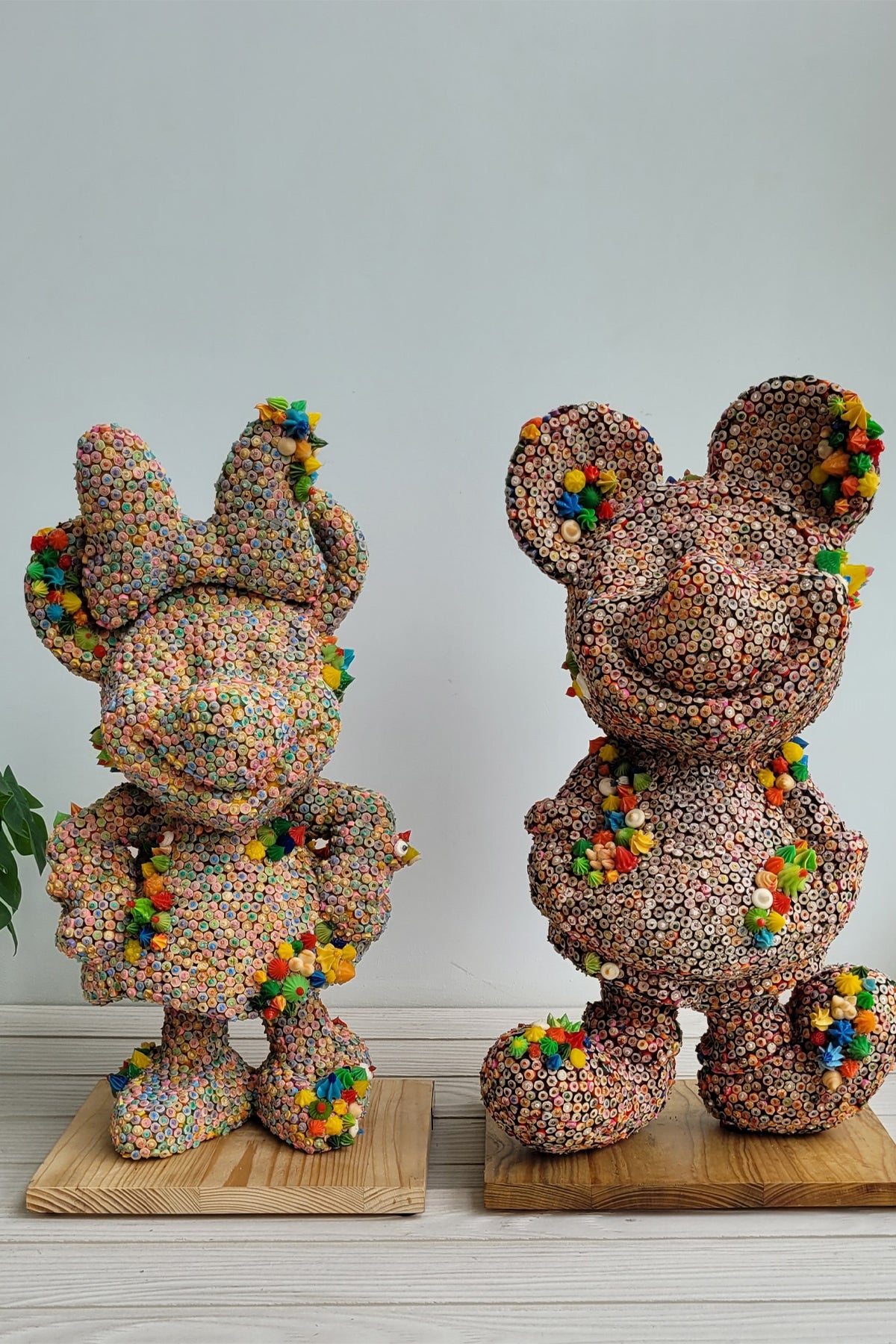 Mickey & Minnie Mouse Sculpture