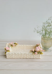 Birdie Floret Marble Dust Tray