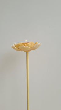 Perched Yellow Rose Tealight(L)