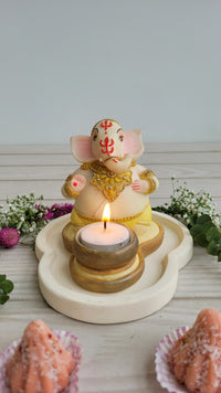 Kailash Ganpati Tealight Holder