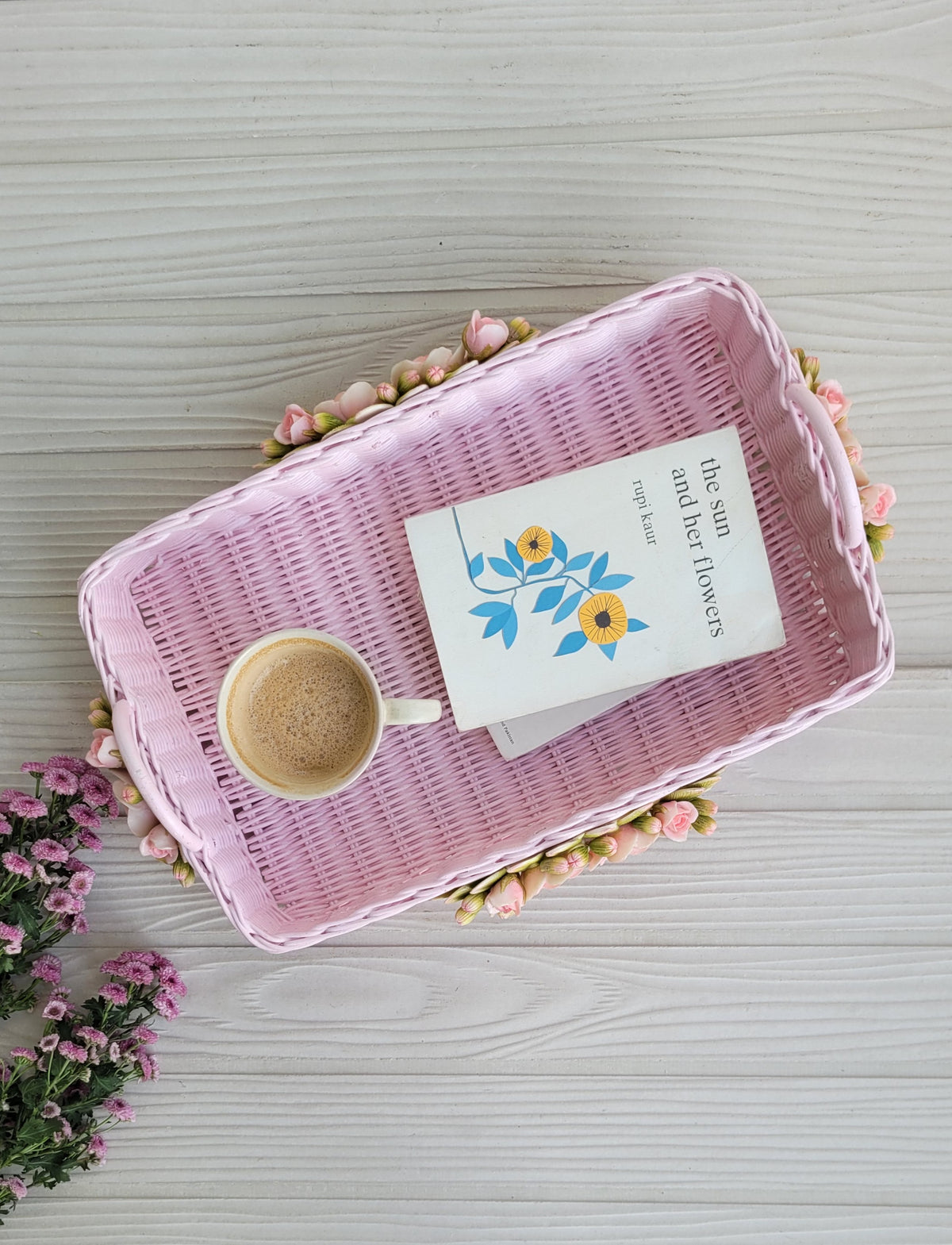 Curated Floret Pink Basket