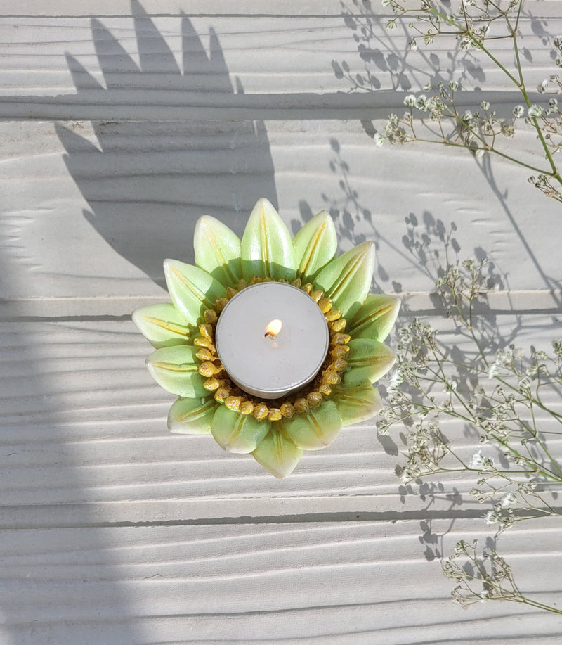 Green Lily Candle