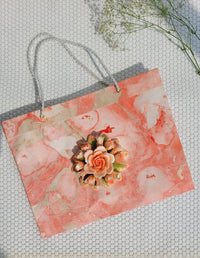 Blush Colourwash Paper Bag