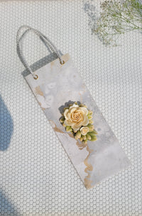 Colourwash Ivory Wine Bag