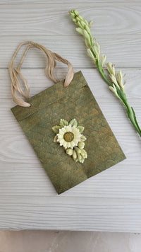 Hinted Lime green Paper Bag