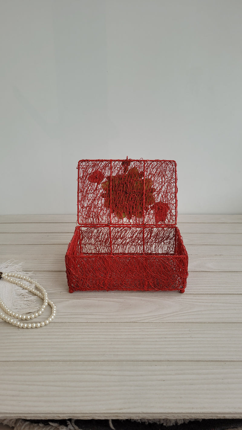 Candy Red Meshed Cube