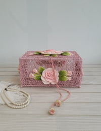 Blush Pink Meshed Cube