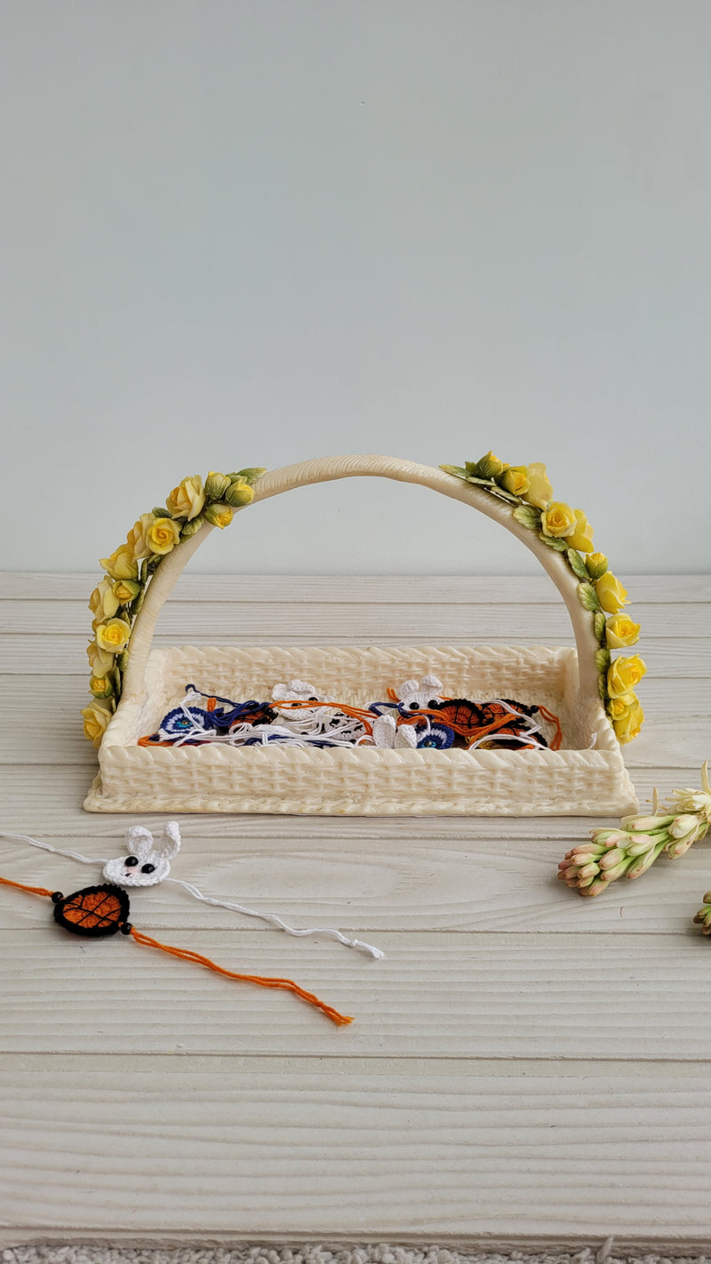 Florets Ivory Tray