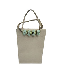 Floral Bag Set: Abstract Roset Paper, Carnation Wreath Jute, and Abstract Roset Whiskey Combo