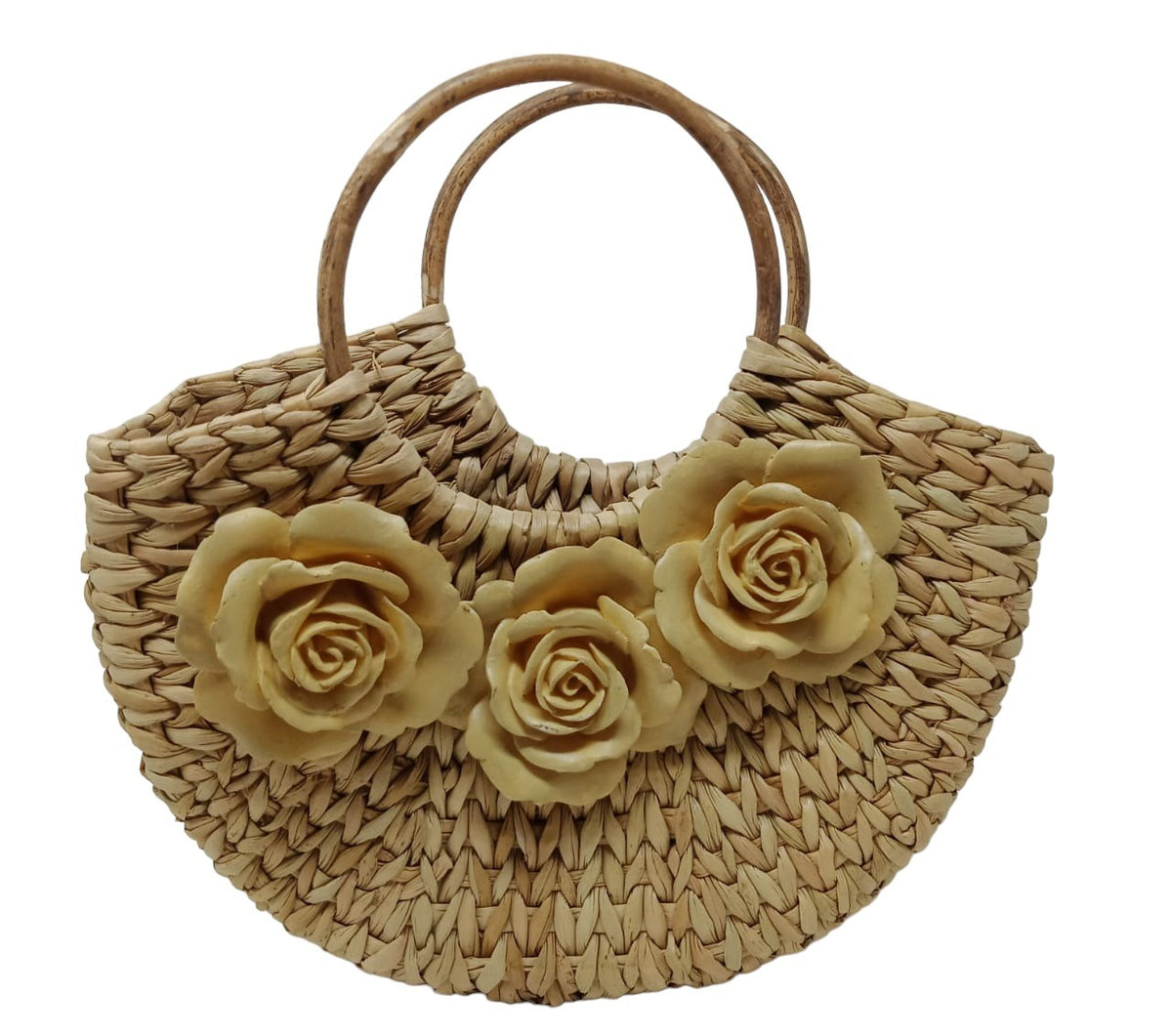 Coffee Rosette Purse