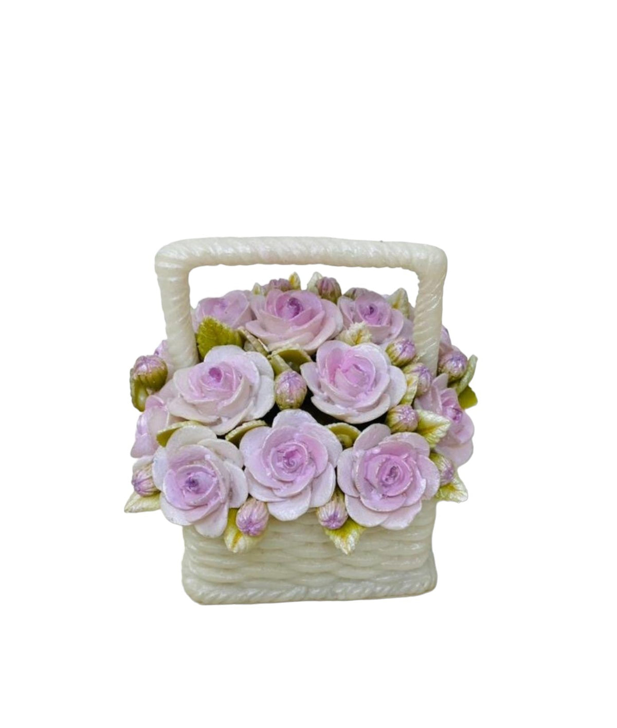 Crepe-floret Square Basket