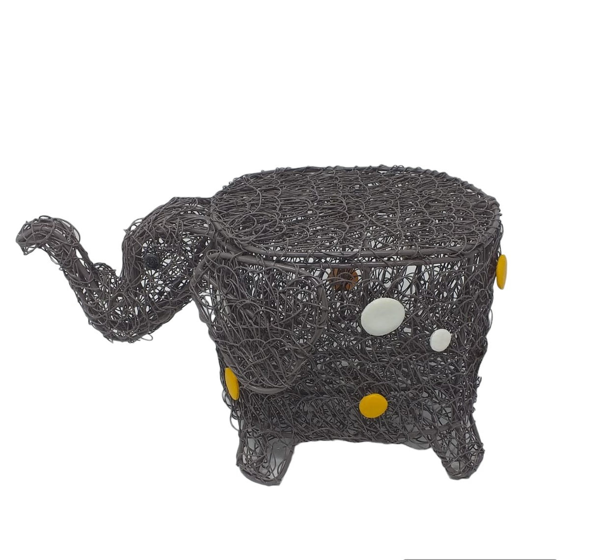 The Brown Meshed Elephant (with a lid)