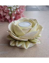 Lemon Rose Base Tealight Holder