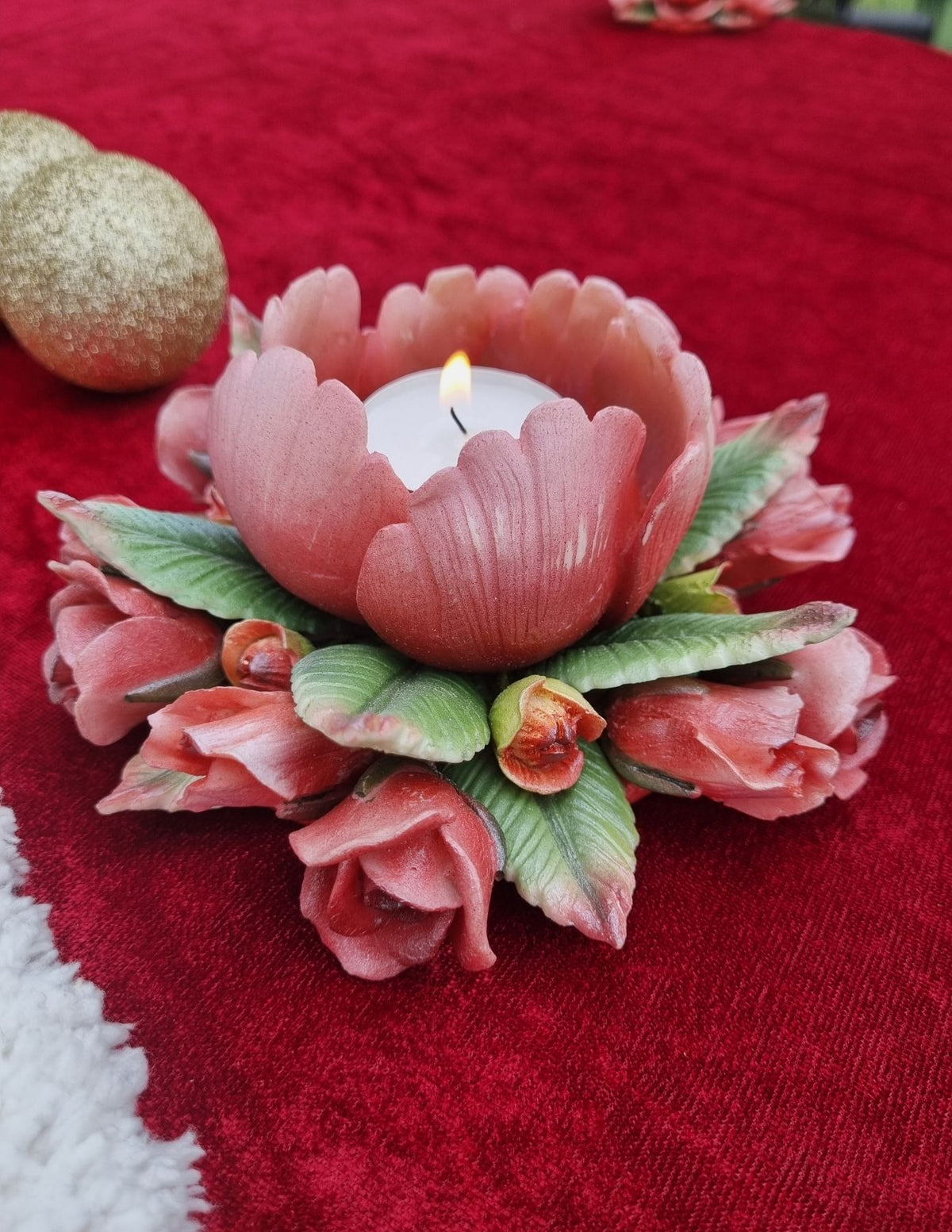 Exotic Peony Tealight Holder