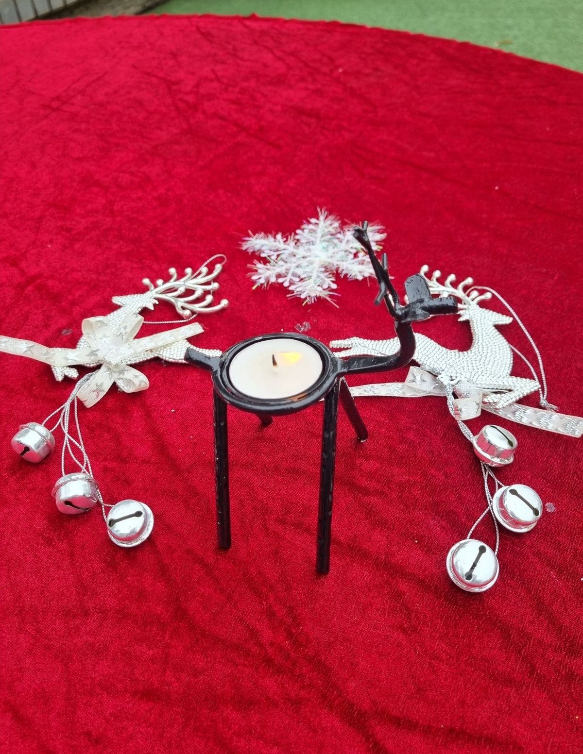 Classic Reindeer Tealight Holder (Set of  2)