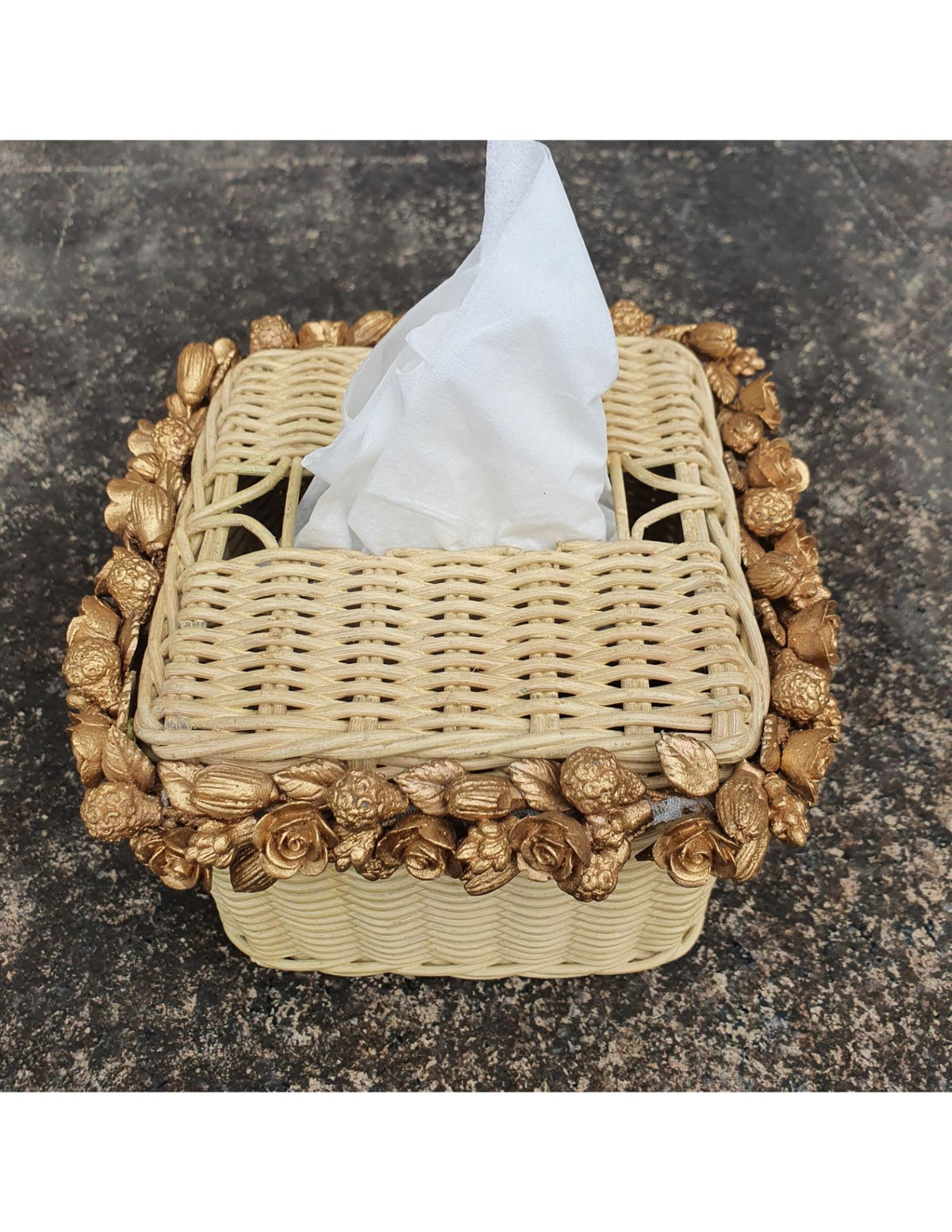 Floret Brim Tissue Box