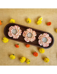 The Rosy Triplets Tealight Holder