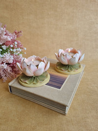 Pink Rose Base Tealight Holder