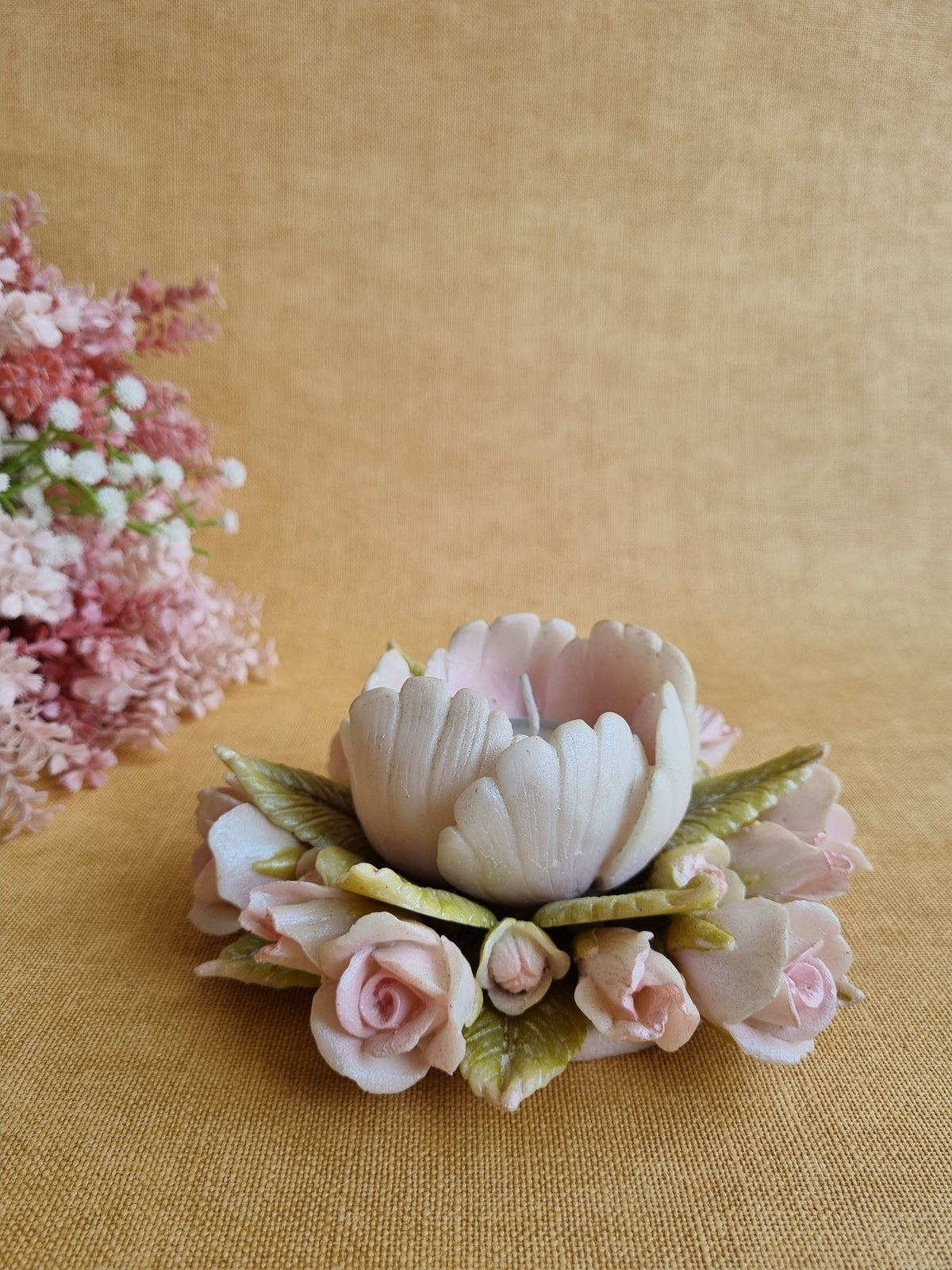 Exotic Peony Tealight Holder