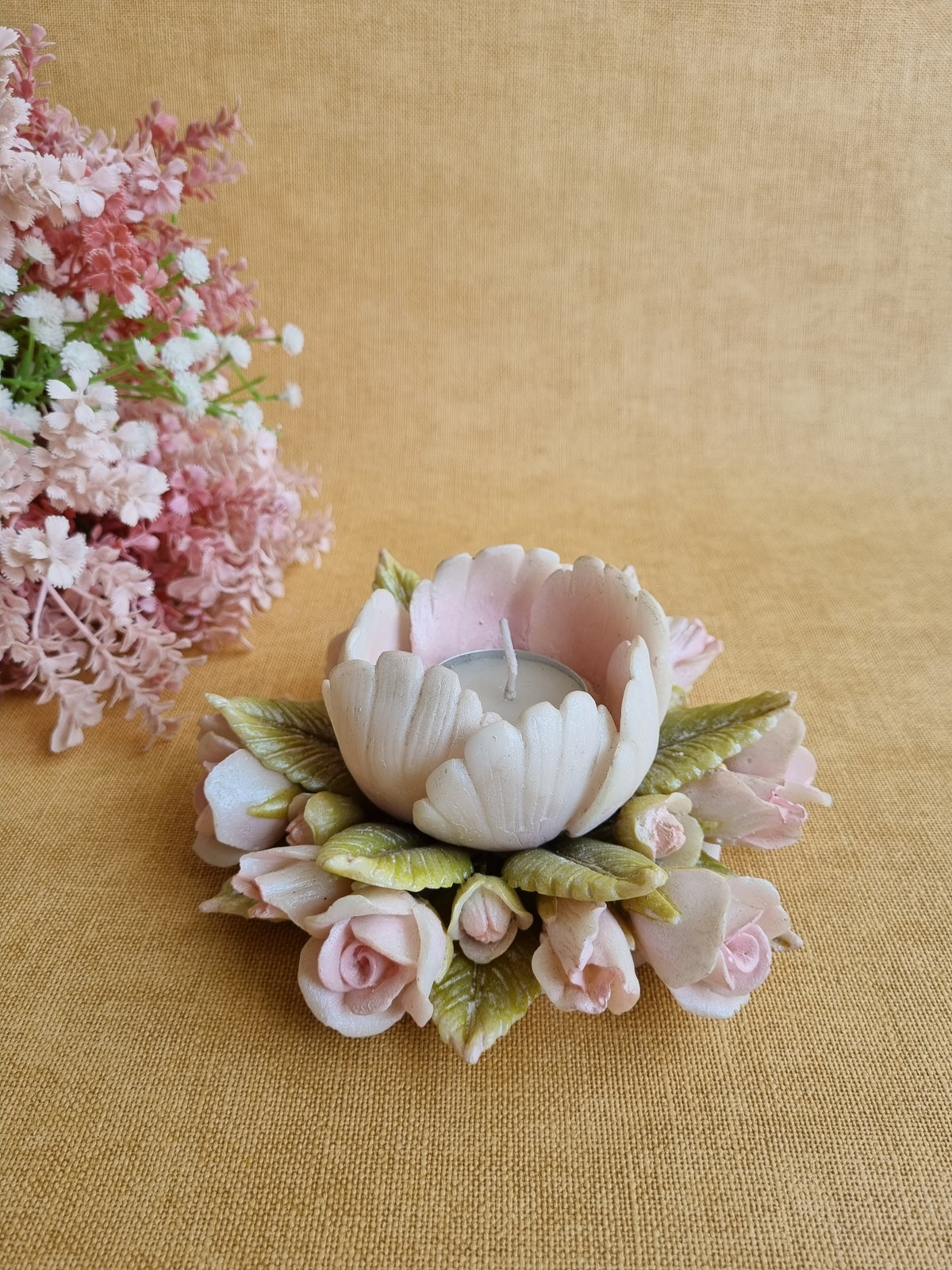 Exotic Peony Tealight Holder