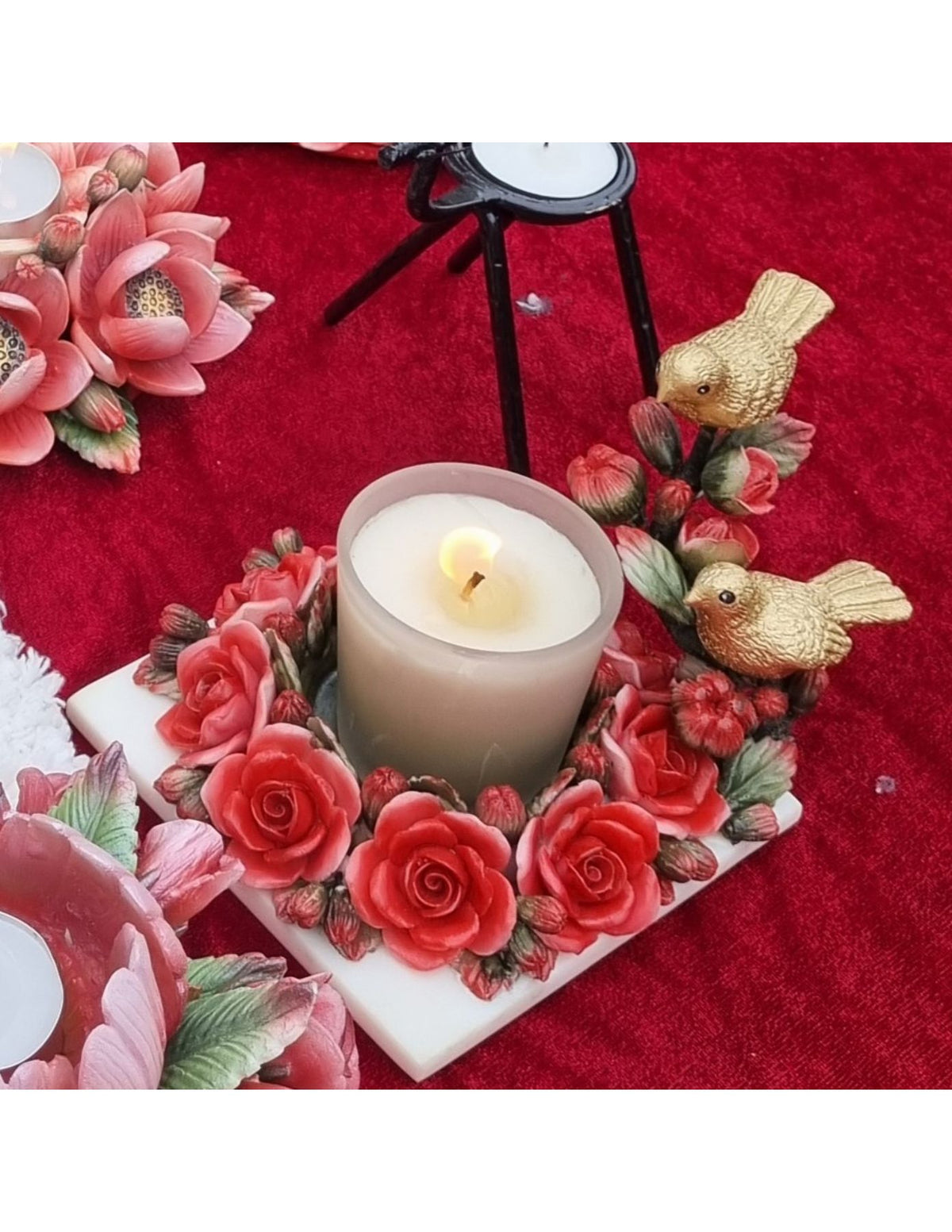 Flora-fauna Candle Decor