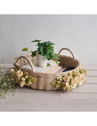 White Floret Basket