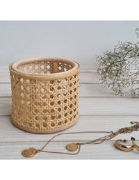 Dustbin Round Cane Basket