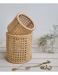 Dustbin Round Cane Basket