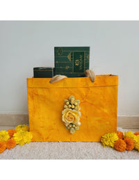 Floral Bag Set: Ginger Orange Rose, Dandelion Sunflower Jute, and Blush Twig Combo