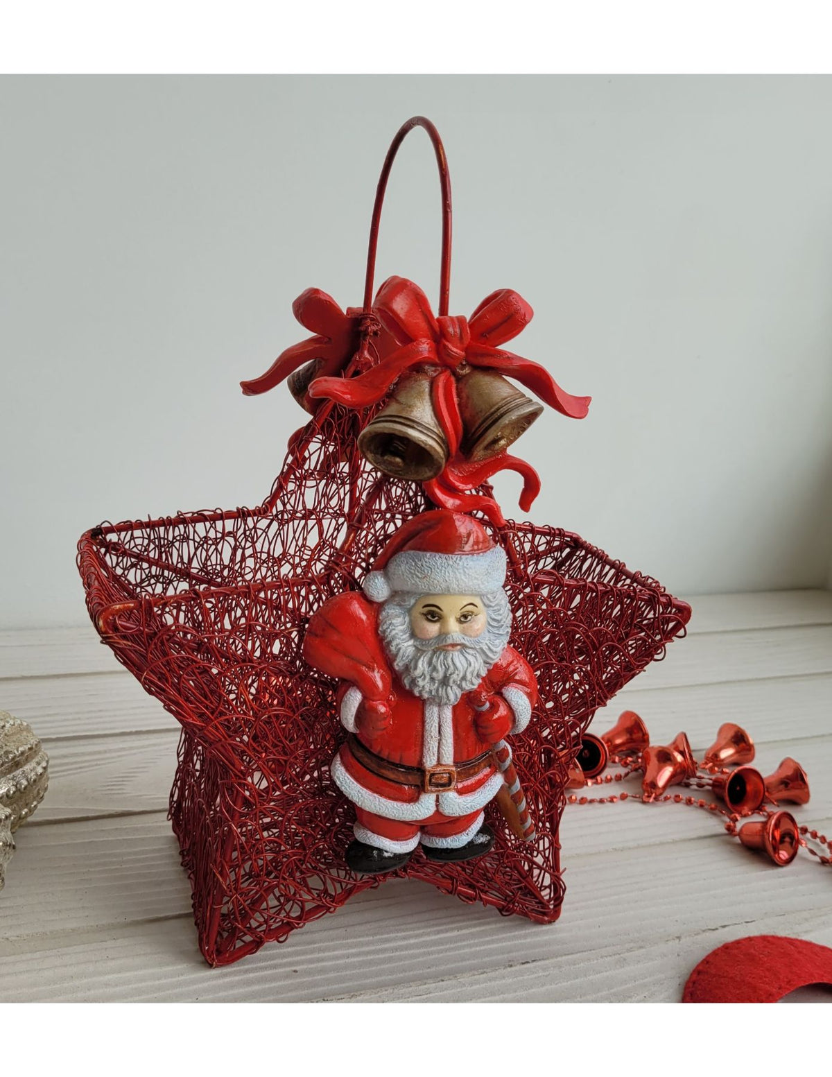 Mesh Christmas star basket