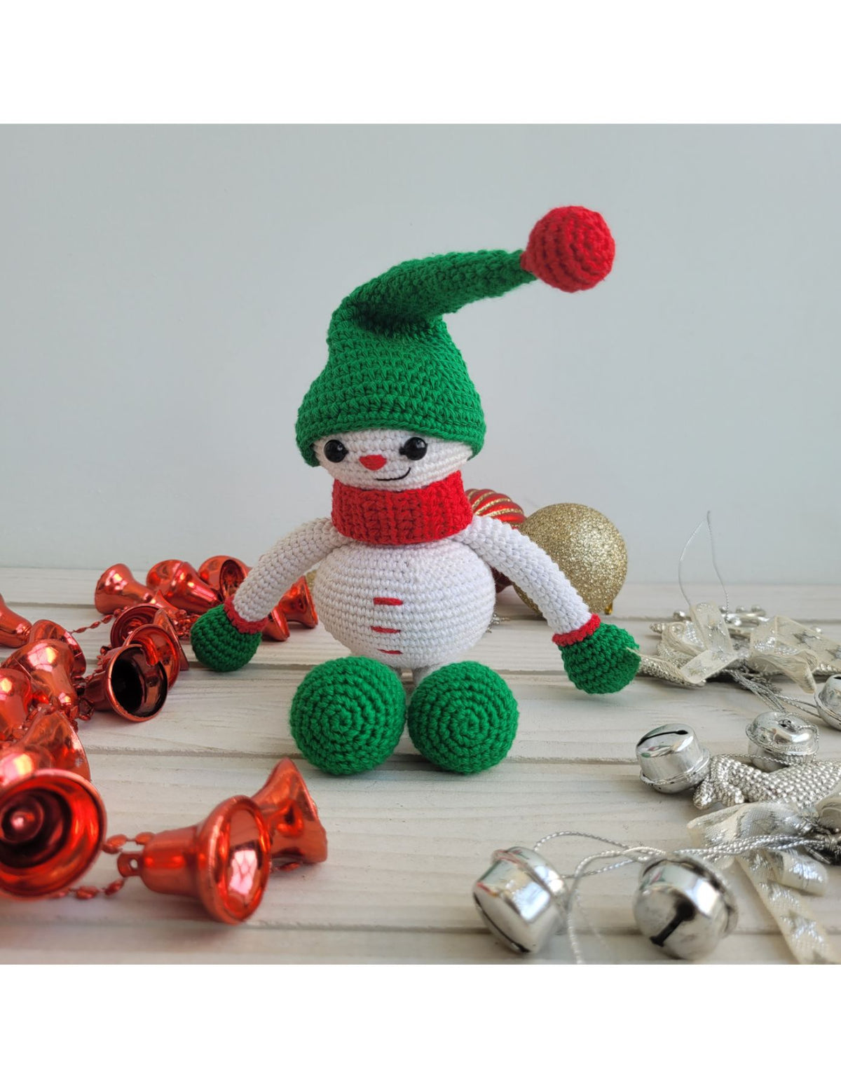 Handcraft Snow man Crochet