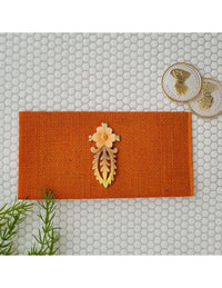 The Tangerine Jute Envelope