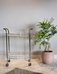 Royal Golden Glass Trolley